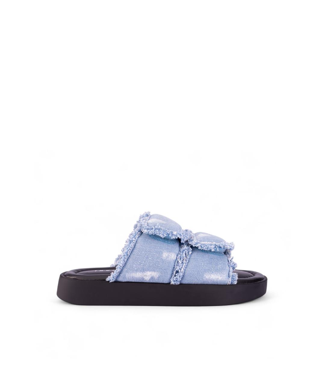 INUIKII Голубые шлепанцы, фото 1