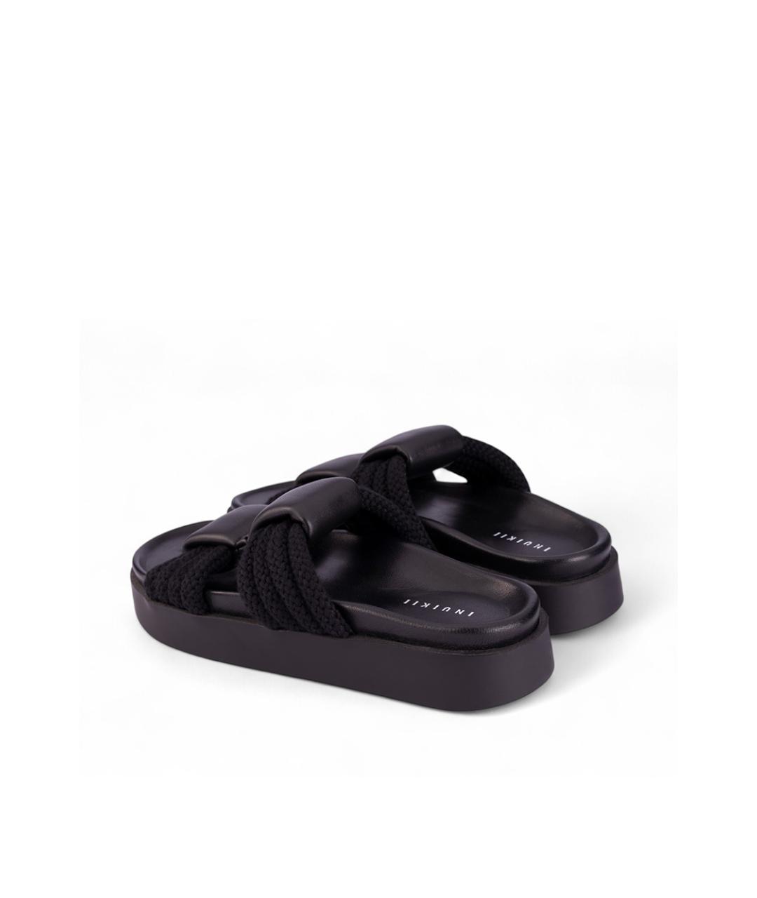 INUIKII Черные шлепанцы, фото 2
