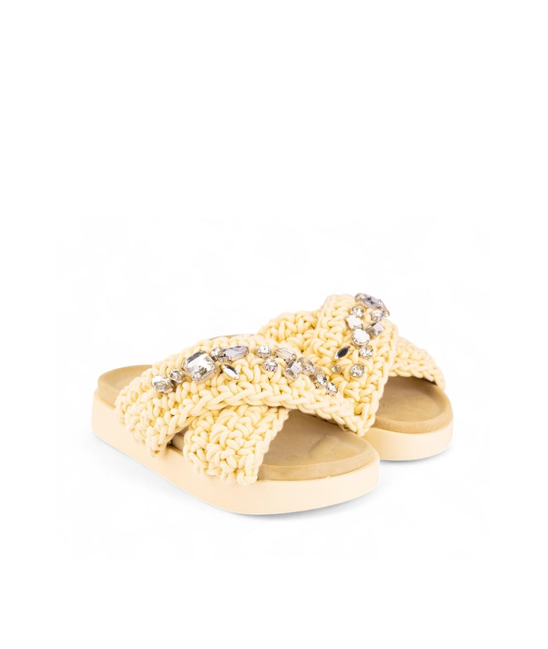 INUIKII Желтые шлепанцы, фото 2