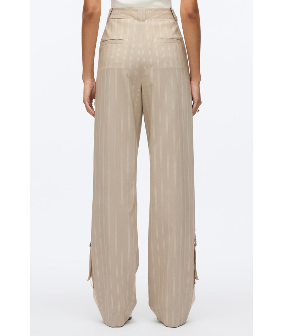 3.1 PHILLIP LIM Бежевые прямые брюки, фото 2