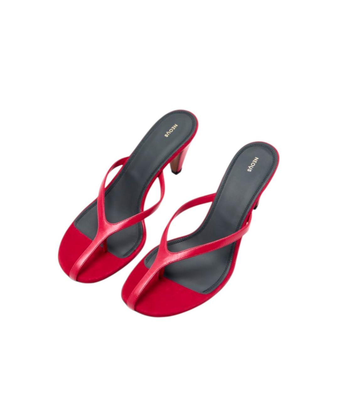 NEOUS Красные мюли, фото 3