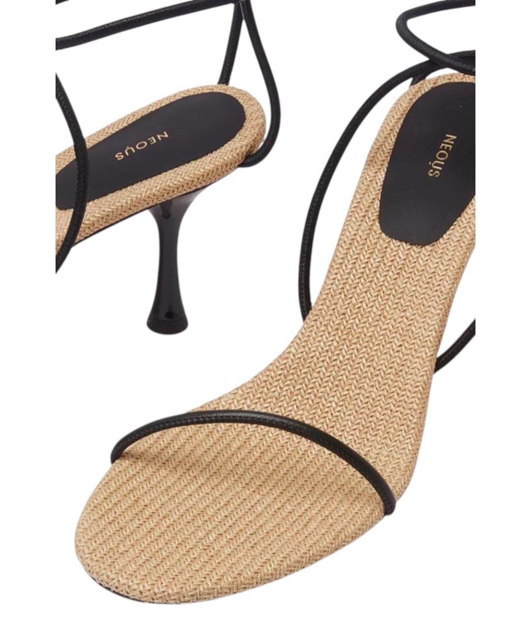 NEOUS Черные босоножки, фото 3