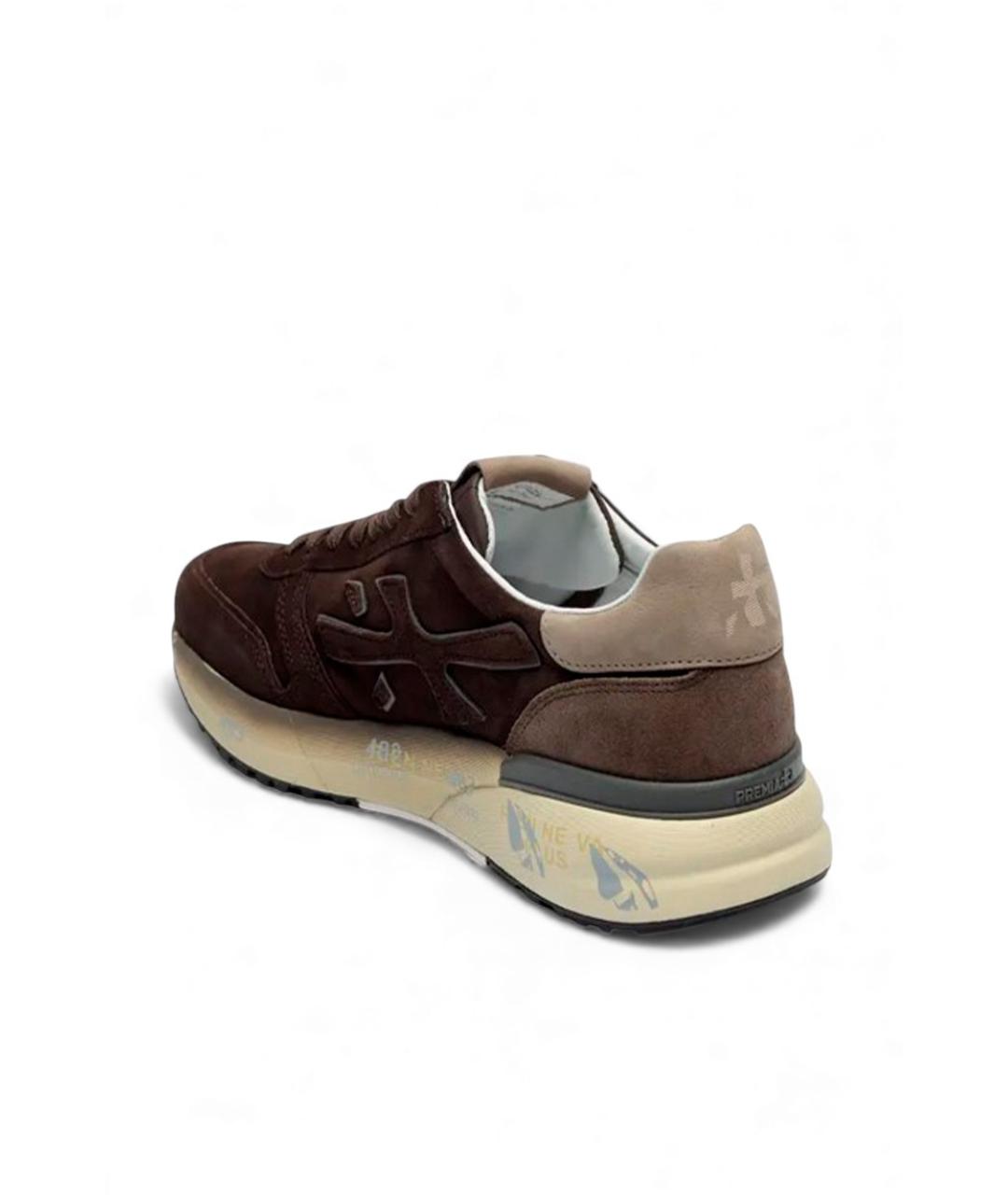 PREMIATA Коричневые низкие кроссовки / кеды, фото 3