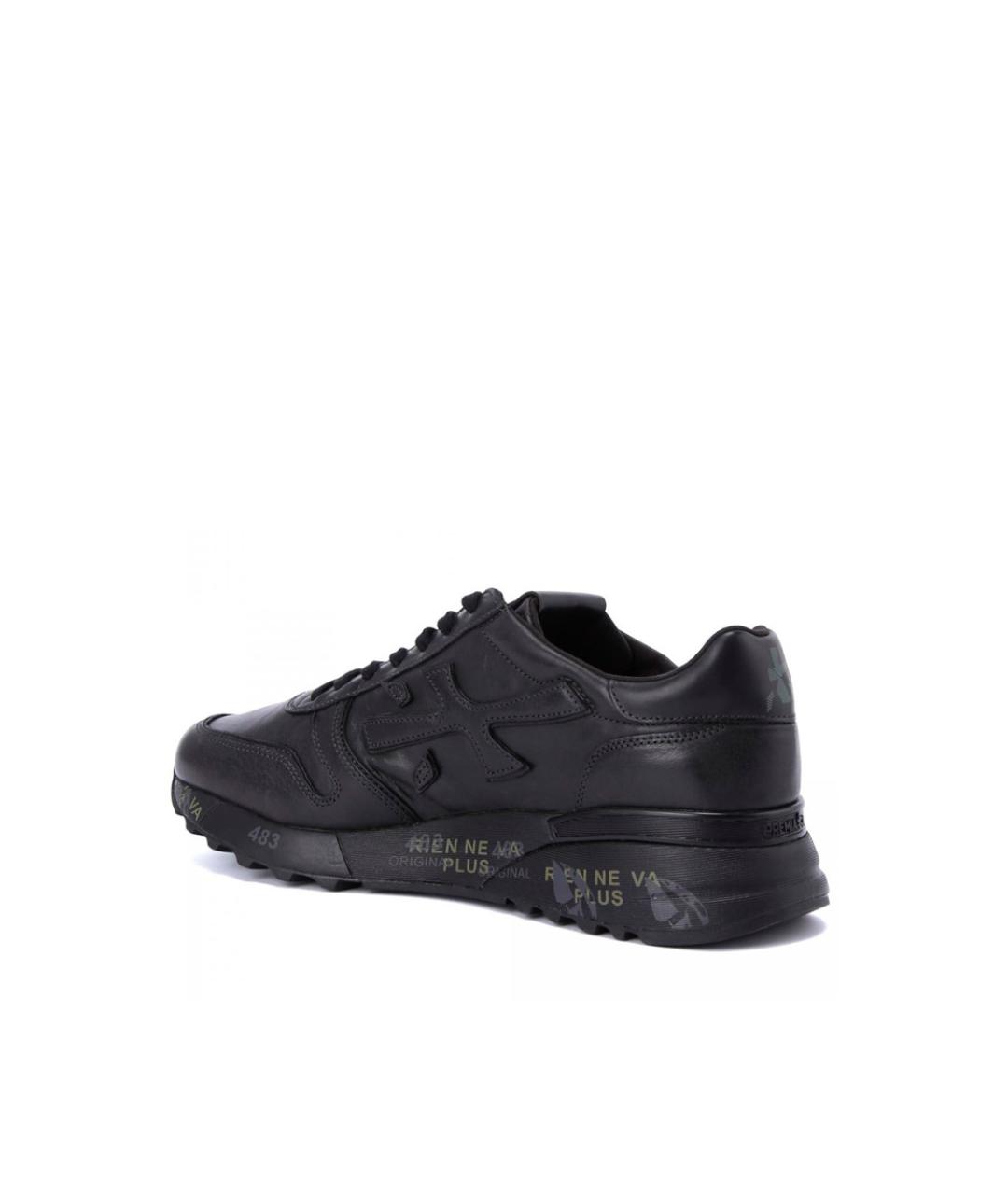 PREMIATA Черные низкие кроссовки / кеды, фото 3