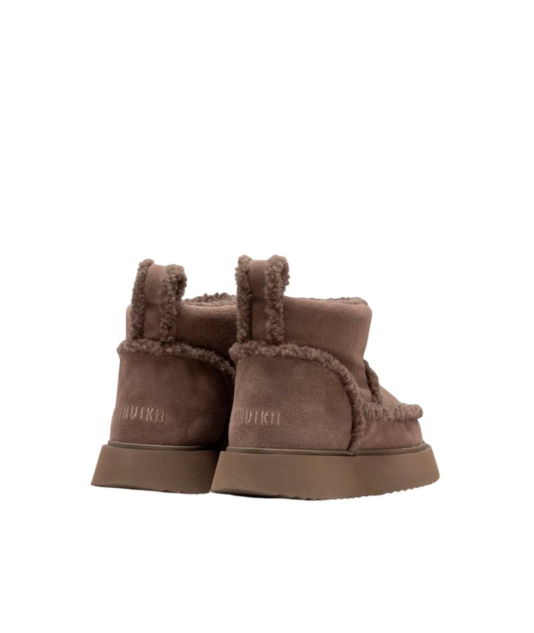 INUIKII Коричневые замшевые ботинки, фото 3