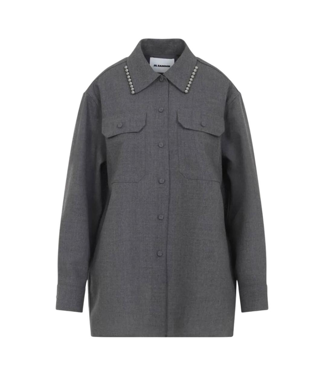 JIL SANDER Серая рубашка, фото 1