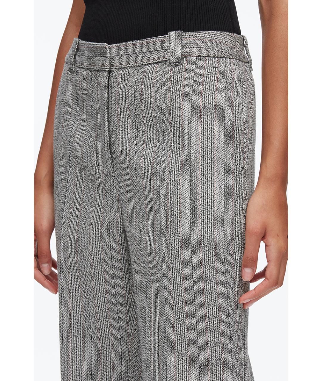 3.1 PHILLIP LIM Серые прямые брюки, фото 3