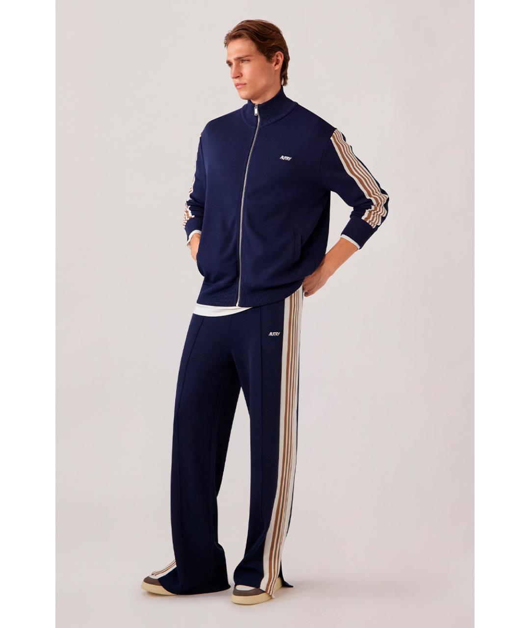 AUTRY Синие повседневные брюки, фото 2