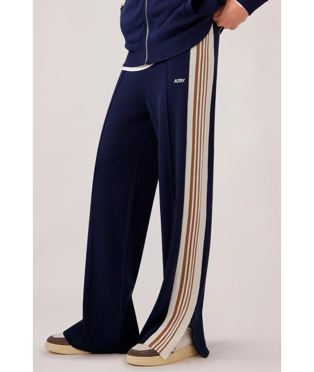 AUTRY Синие повседневные брюки, фото 3