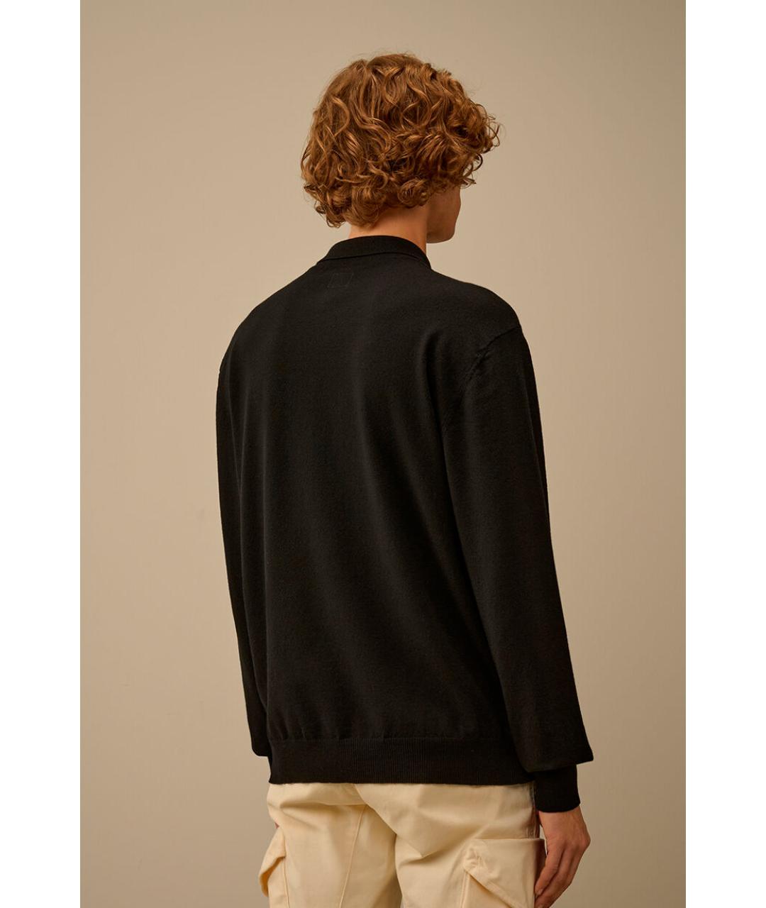 CP COMPANY Черное поло с длинным рукавом, фото 3