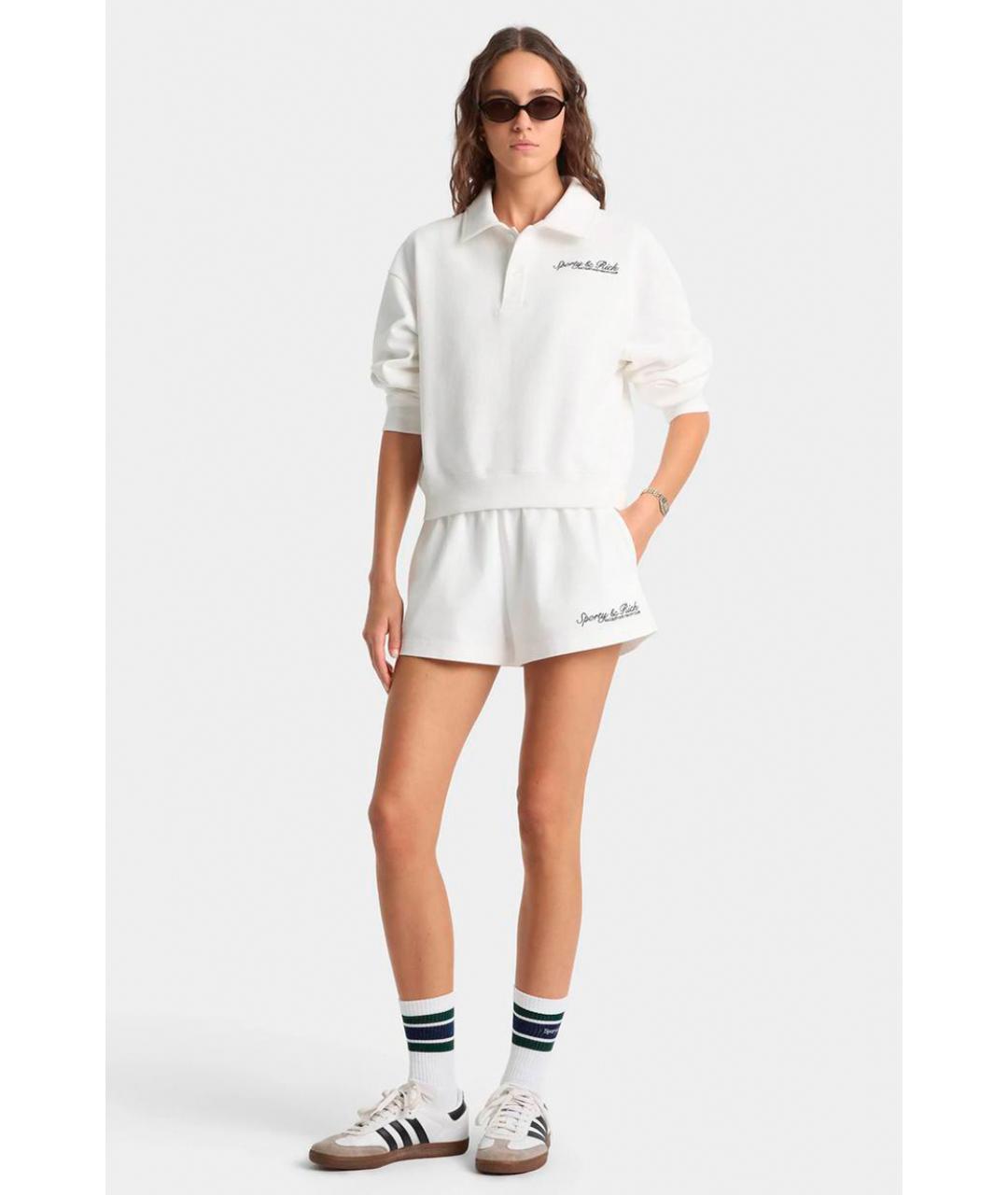 SPORTY AND RICH Белые спортивные брюки и шорты, фото 3