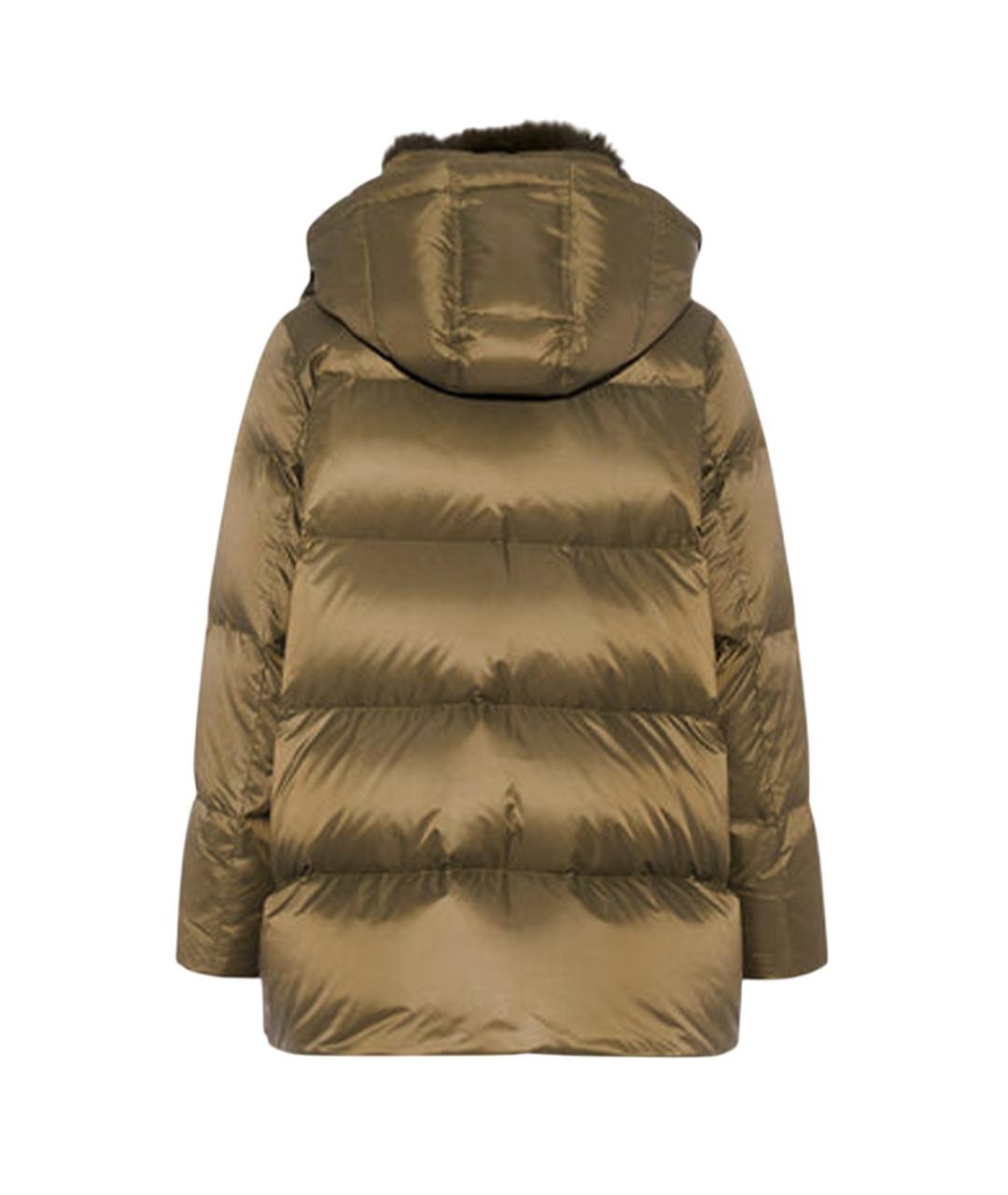 YVES SALOMON Зеленый пуховик, фото 2