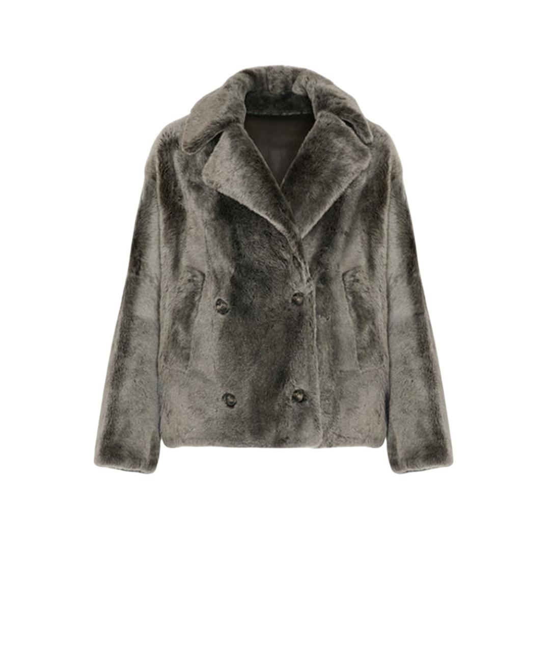 YVES SALOMON Серая дубленка, фото 1