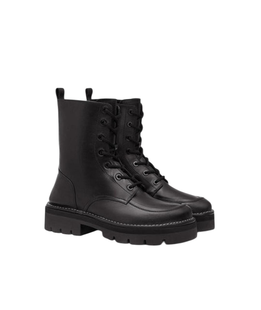 Ami Paris Черные кожаные ботинки, фото 2