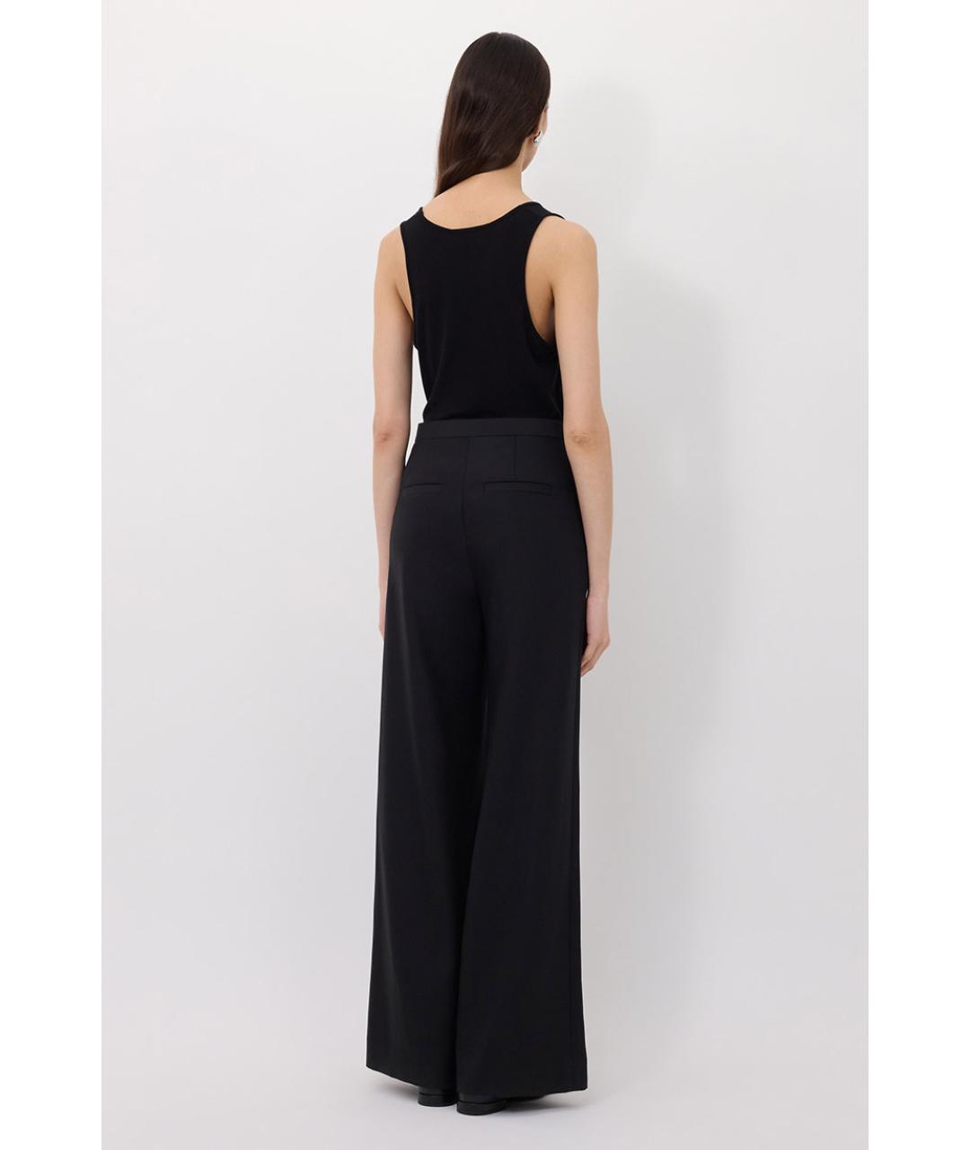 LOULOU DE SAISON Черные прямые брюки, фото 3