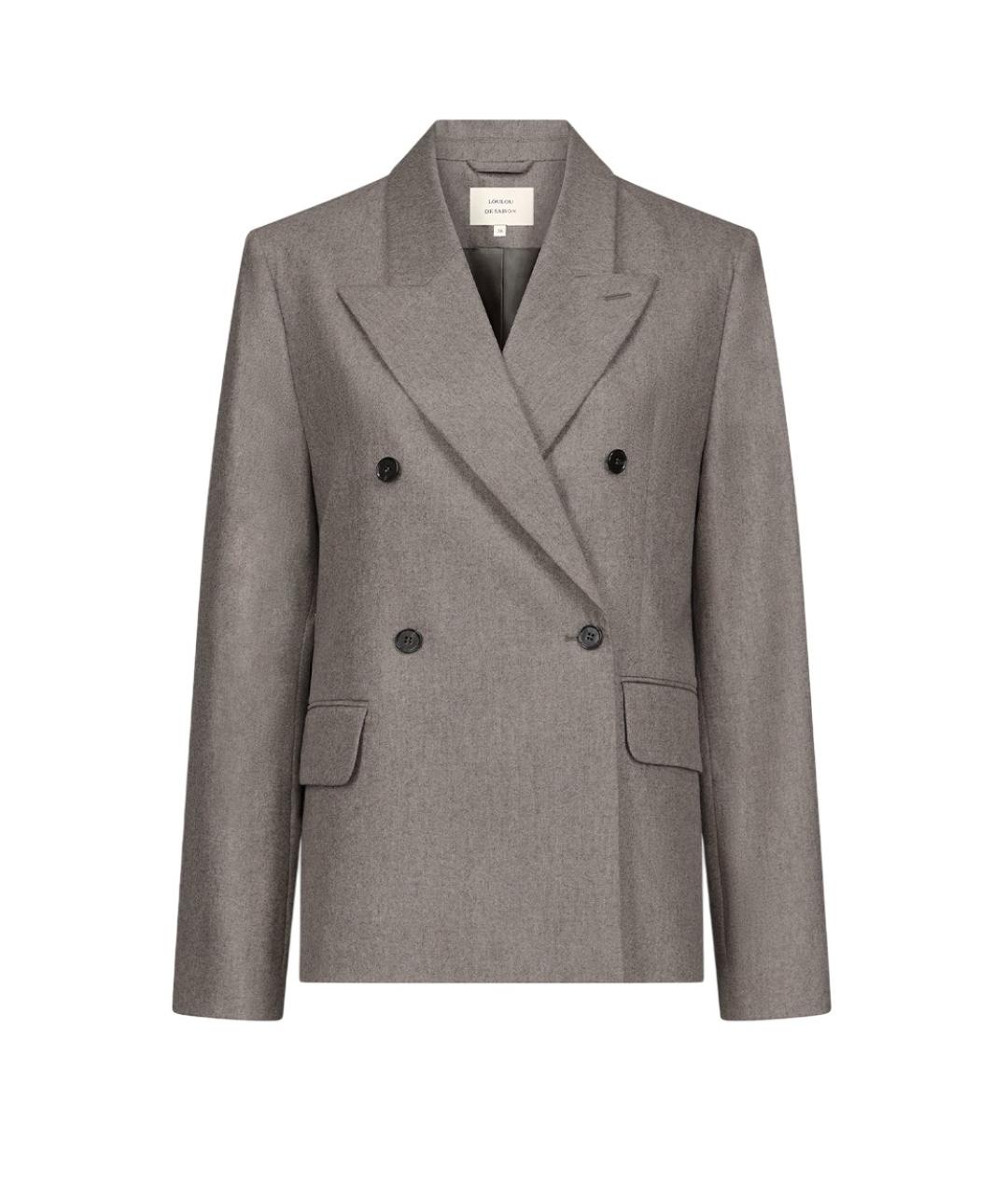 LOULOU DE SAISON Серый жакет/пиджак, фото 1