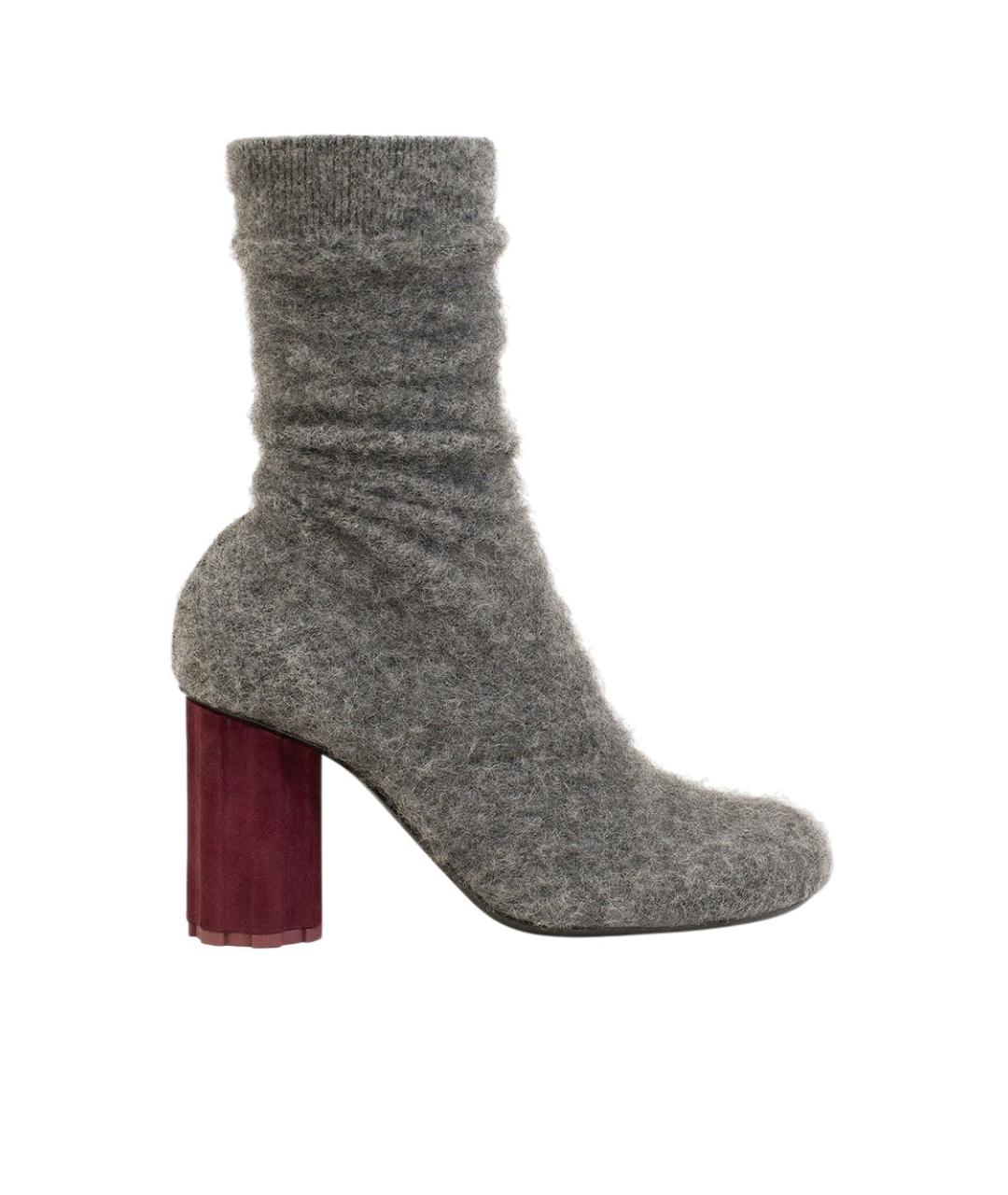 Ami Paris Серые текстильные ботильоны, фото 1
