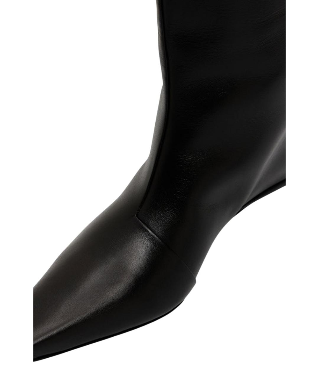 LOULOU DE SAISON Черные кожаные сапоги, фото 3