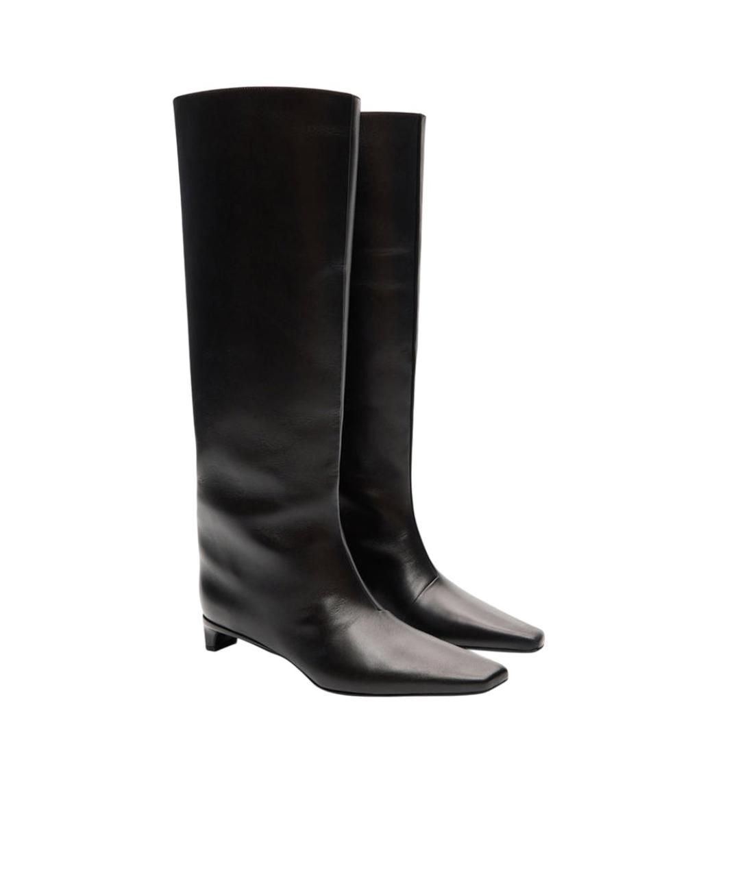 LOULOU DE SAISON Черные кожаные сапоги, фото 2