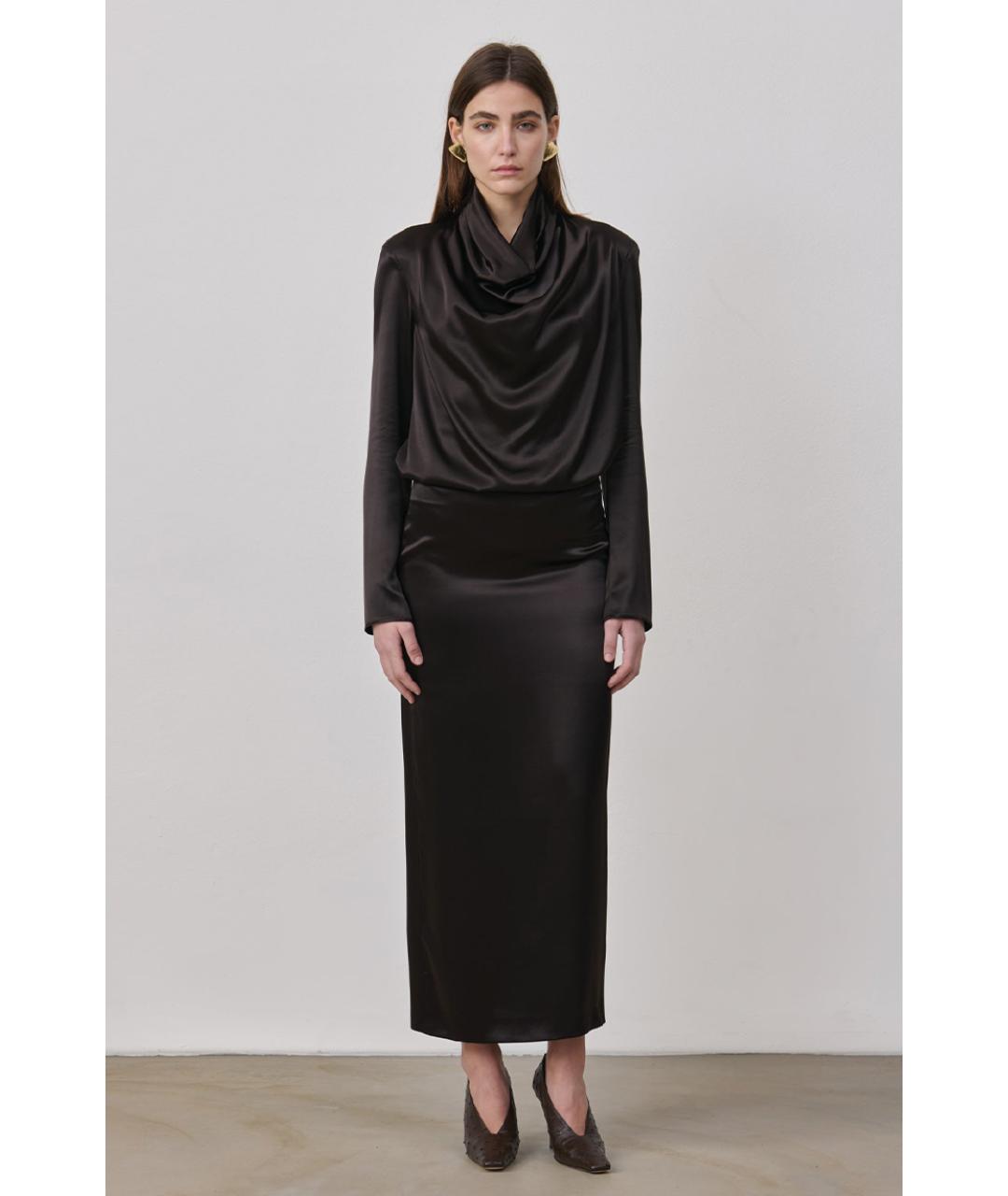 ARMARIUM Коричневая юбка макси, фото 3