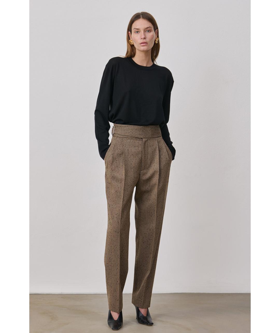 ARMARIUM Коричневые прямые брюки, фото 3