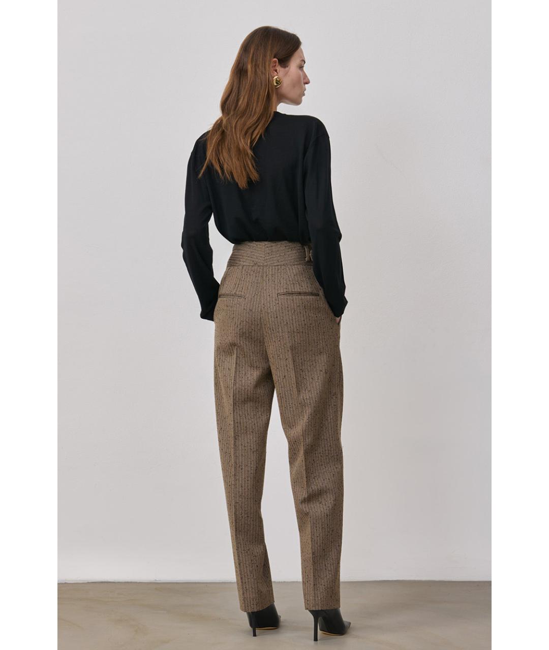 ARMARIUM Коричневые прямые брюки, фото 4