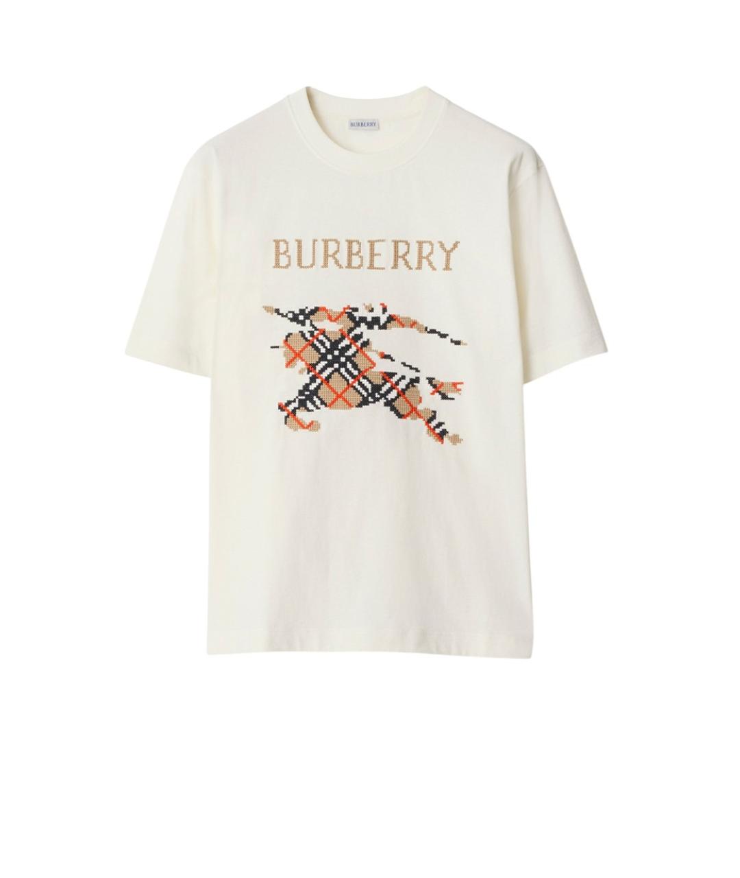 BURBERRY Белая футболка, фото 1