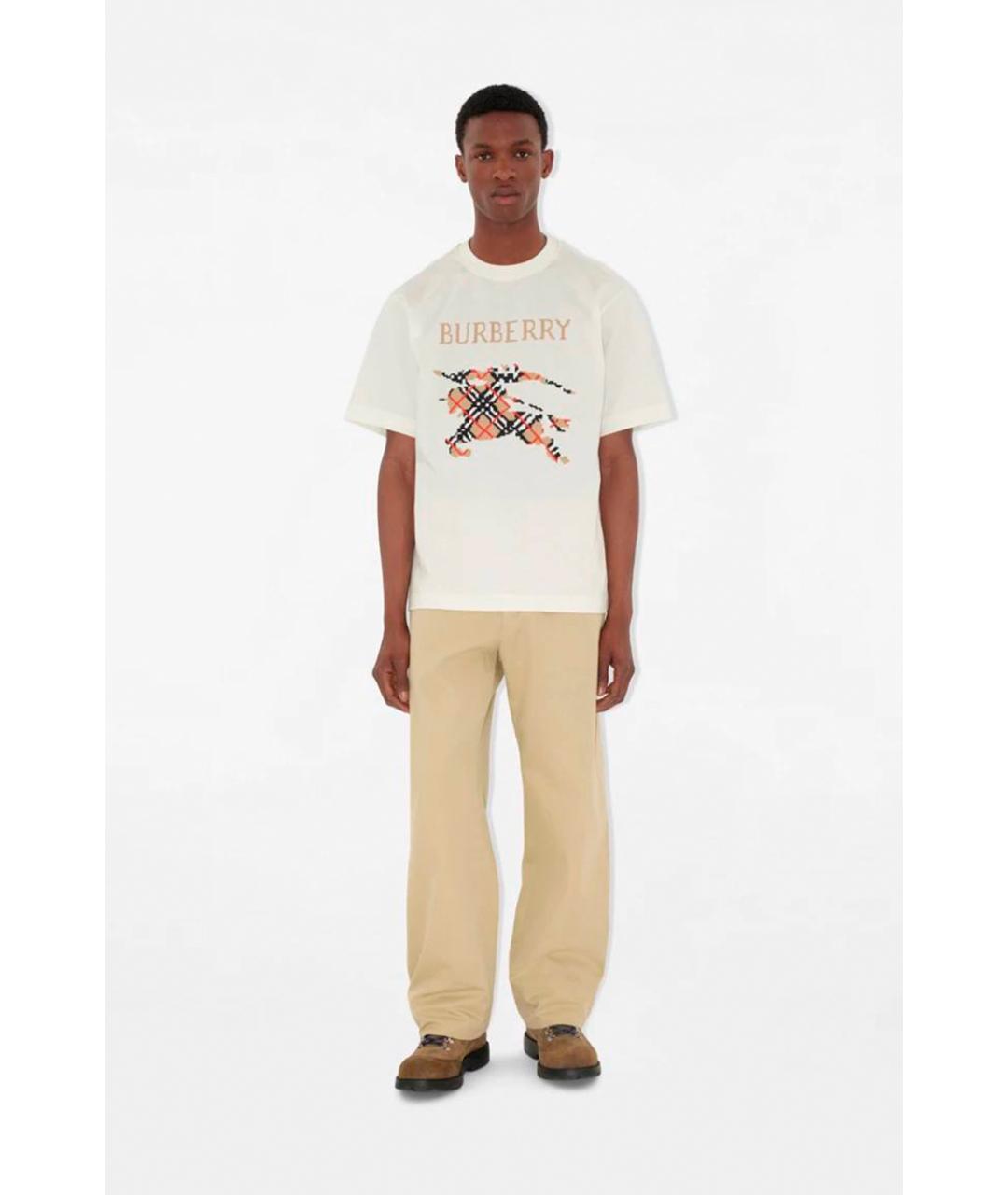 BURBERRY Белая футболка, фото 2