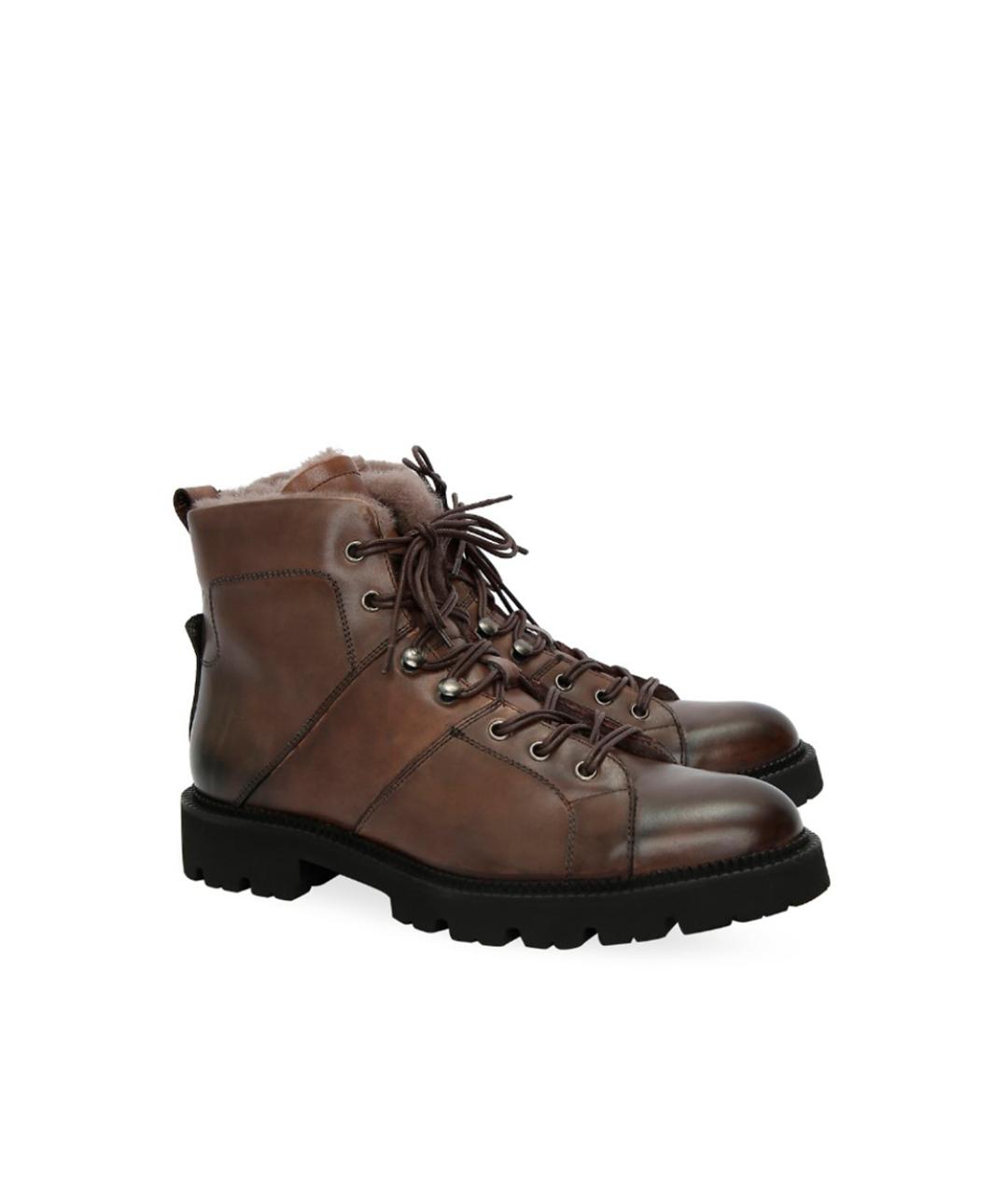 ELEVENTY Коричневые высокие ботинки, фото 2