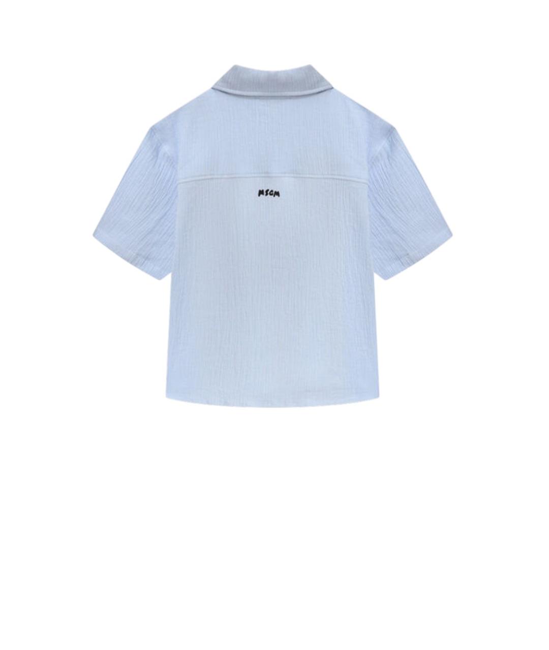 MSGM Голубая детская рубашка, фото 2