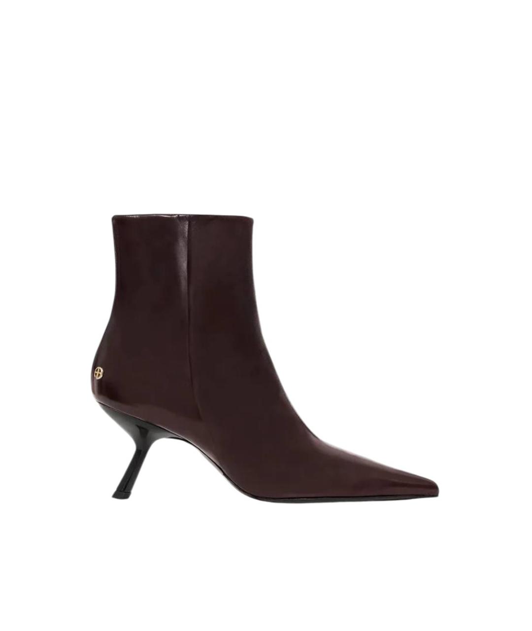 ANINE BING Бордовые ботильоны, фото 1