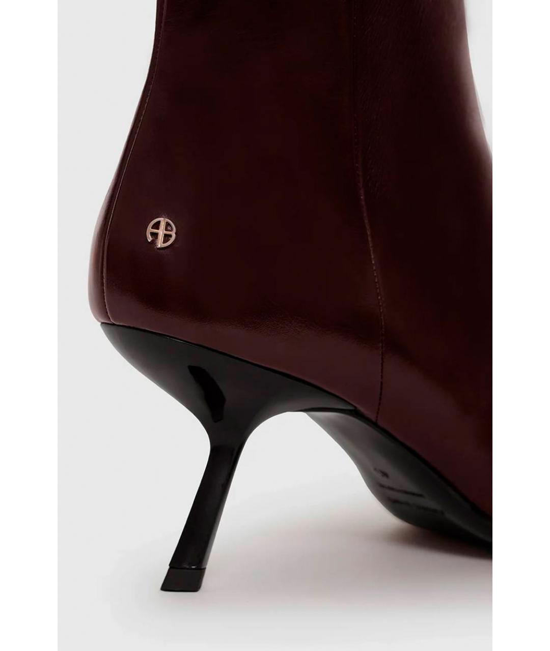 ANINE BING Бордовые ботильоны, фото 2