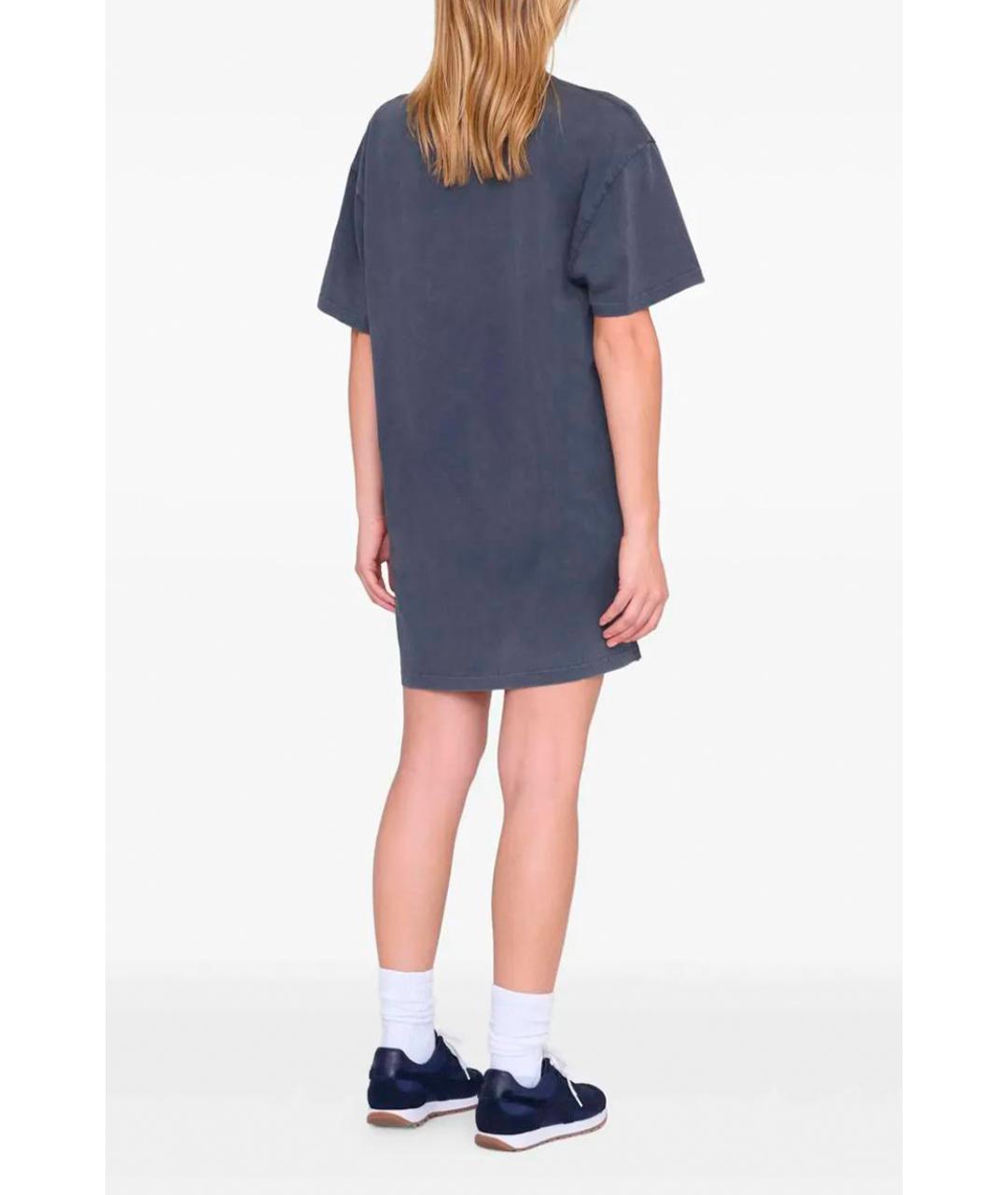 ANINE BING Синяя футболка, фото 3