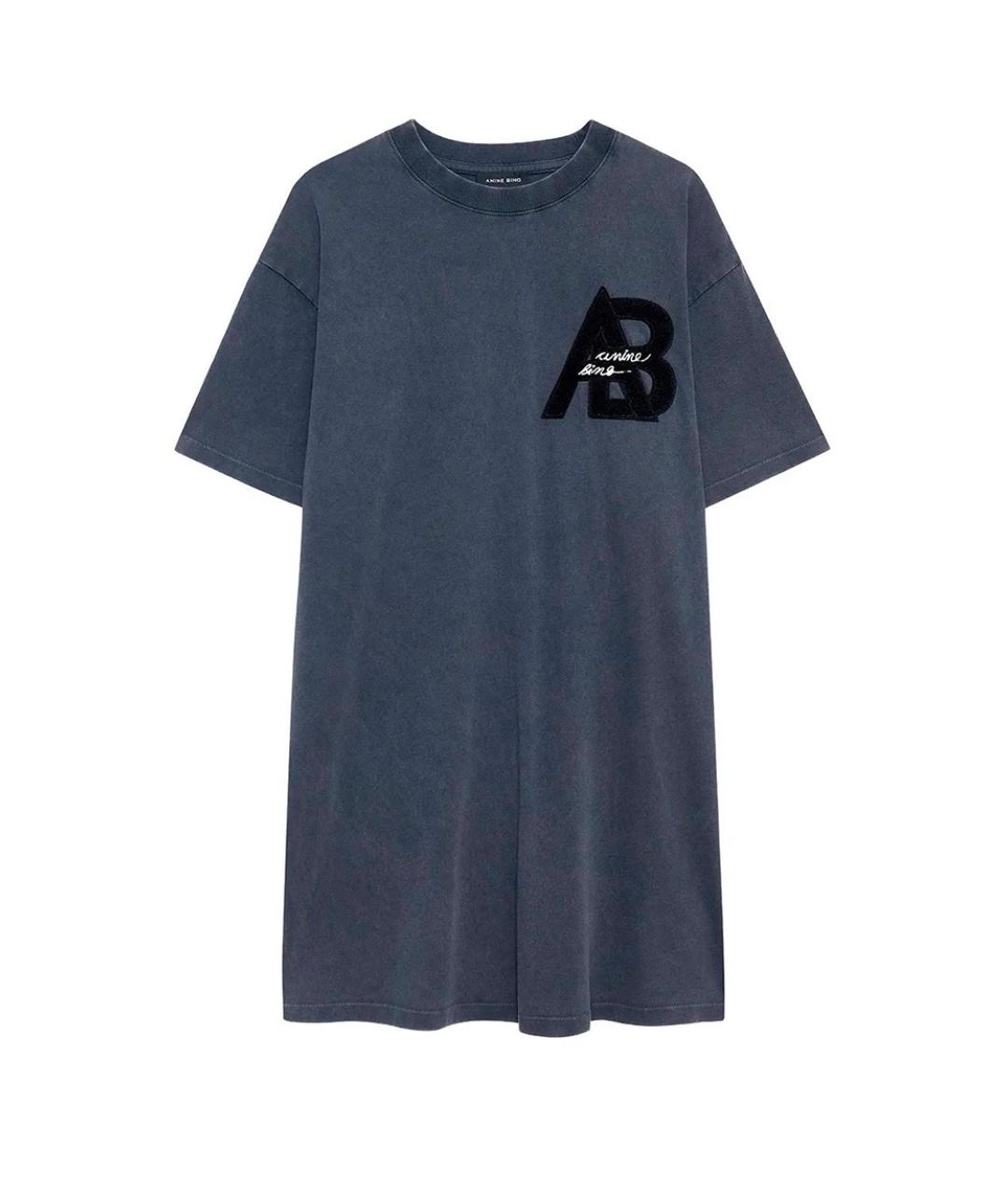 ANINE BING Синяя футболка, фото 1