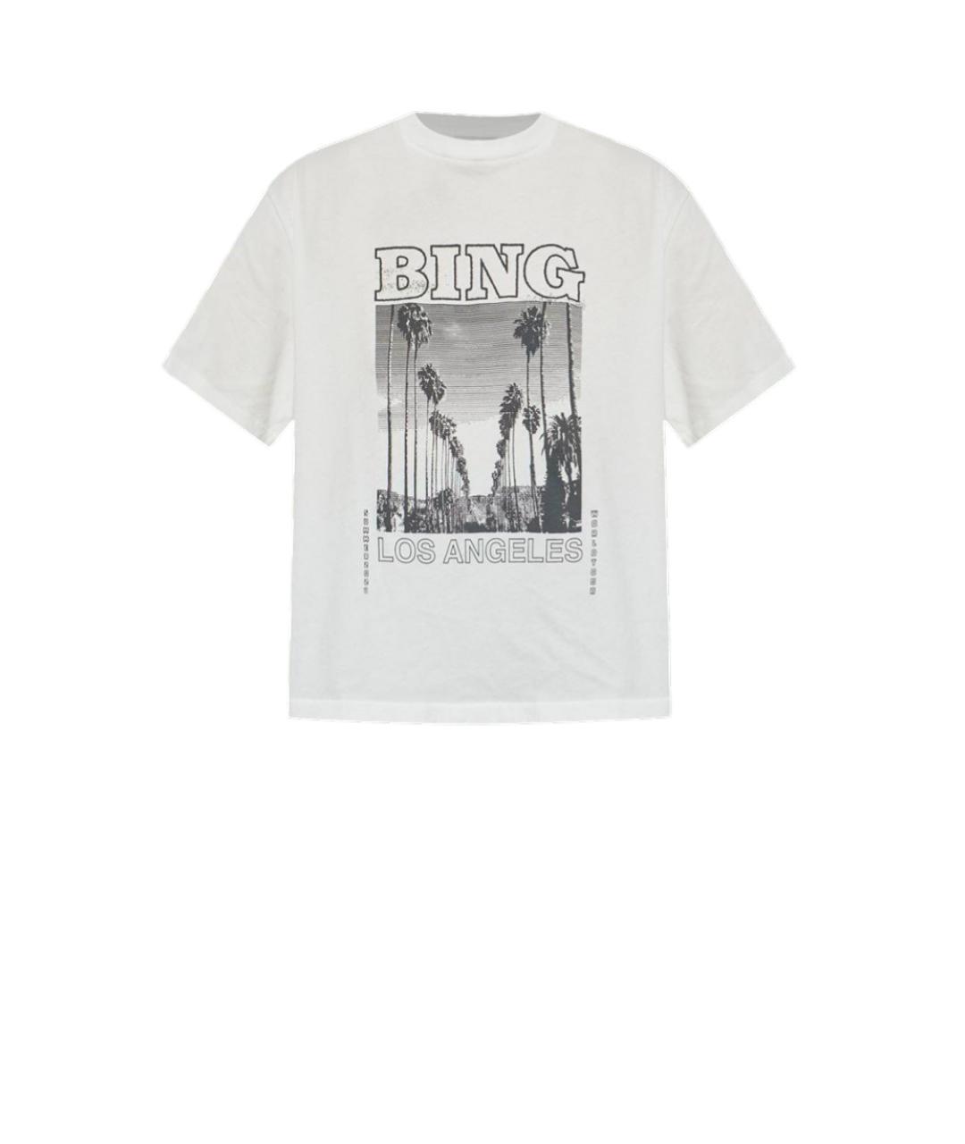 ANINE BING Белая футболка, фото 1