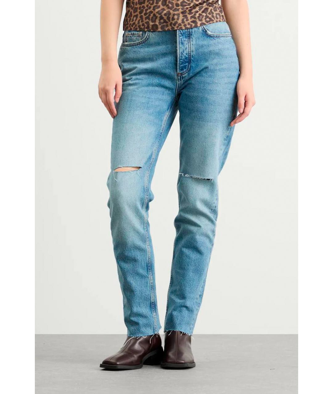 ANINE BING Голубые прямые джинсы, фото 2