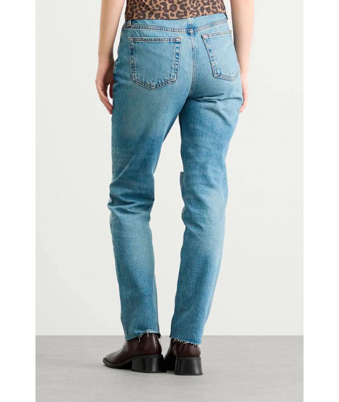 ANINE BING Голубые прямые джинсы, фото 3