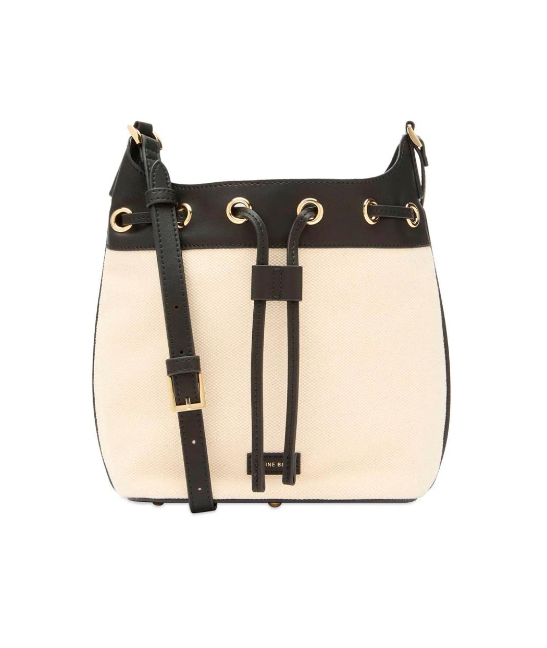 ANINE BING Бежевая тканевая сумка через плечо, фото 1