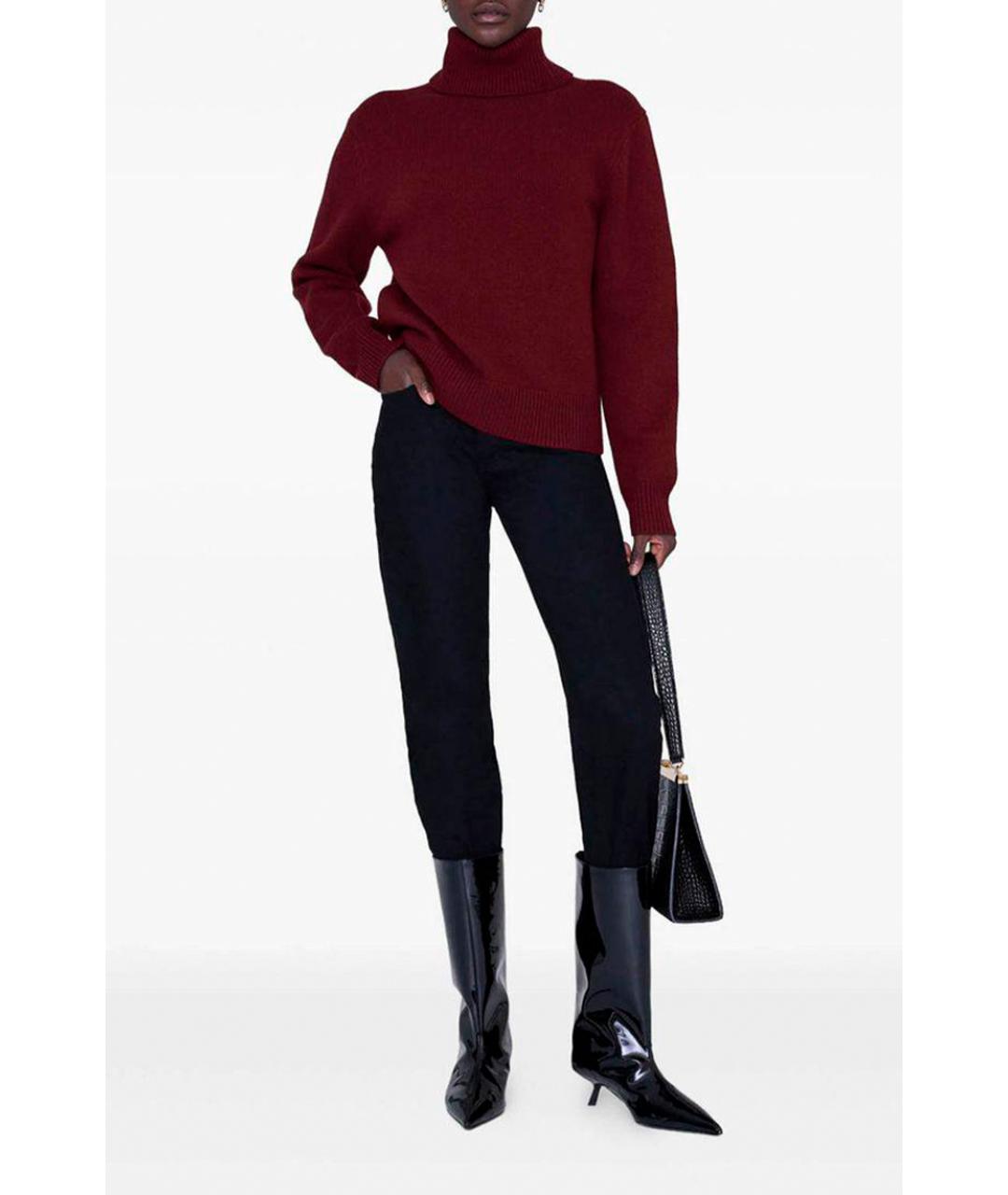 ANINE BING Бордовый джемпер / свитер, фото 2
