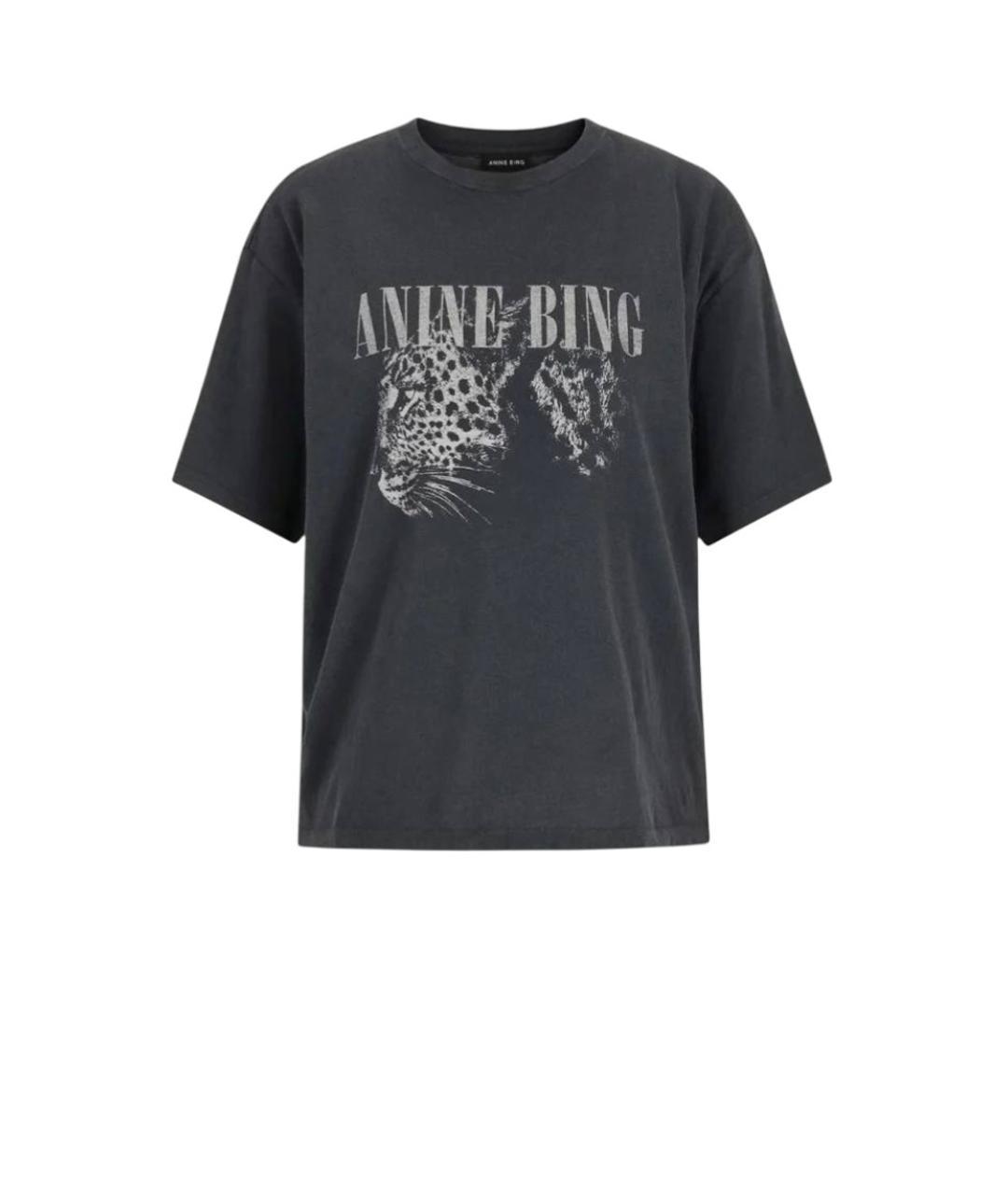 ANINE BING Серая футболка, фото 3