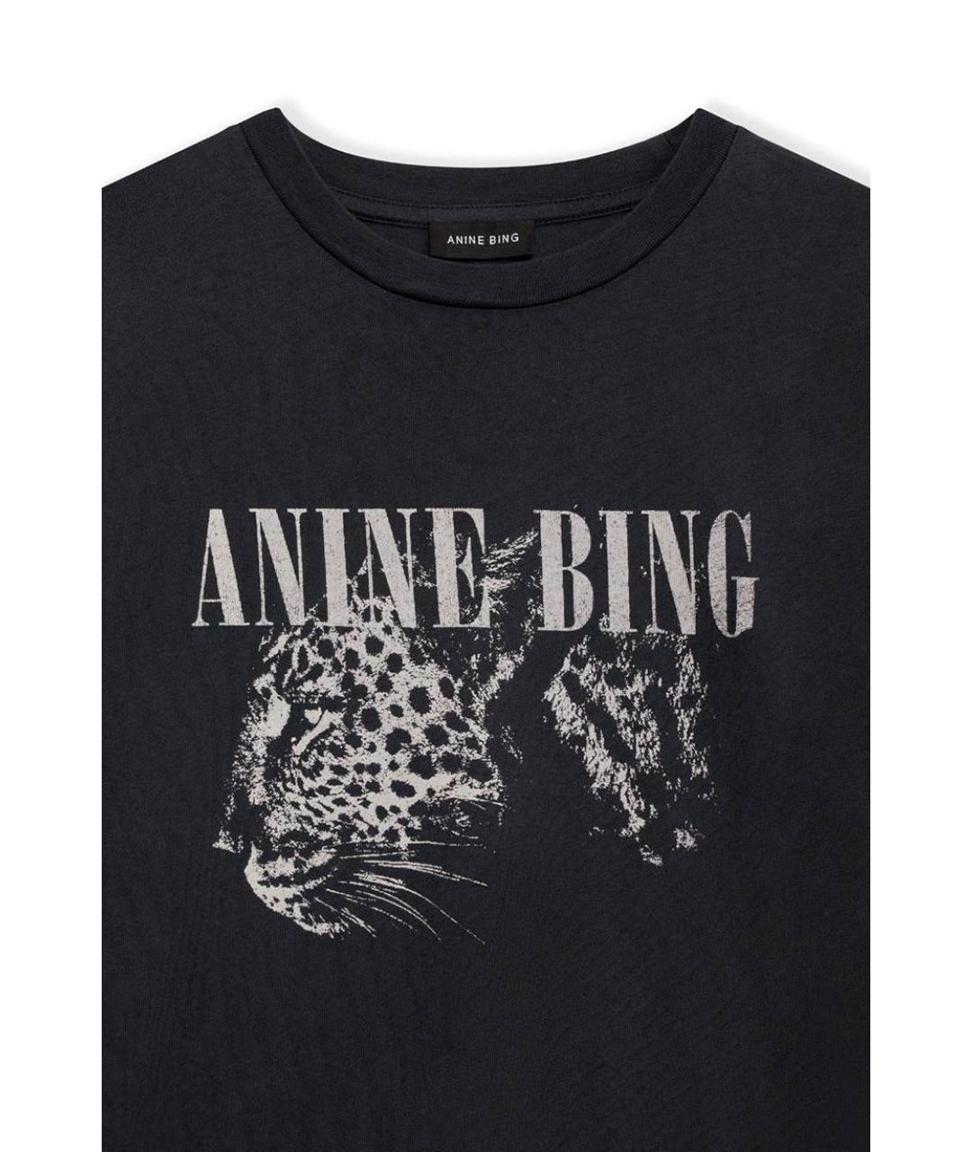 ANINE BING Серая футболка, фото 2