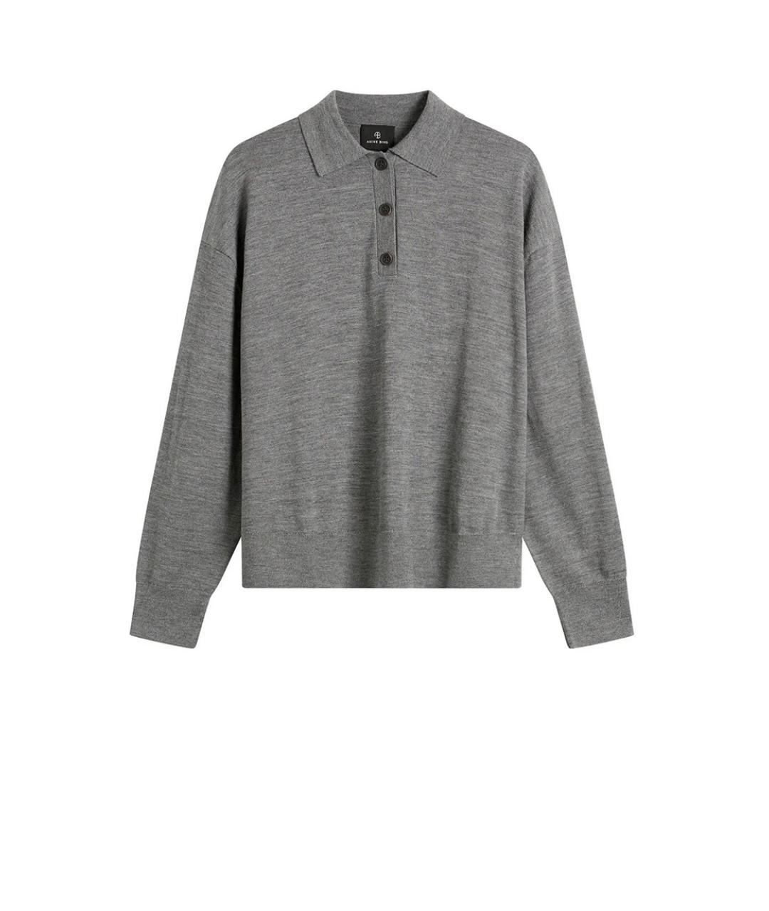 ANINE BING Серый джемпер / свитер, фото 1