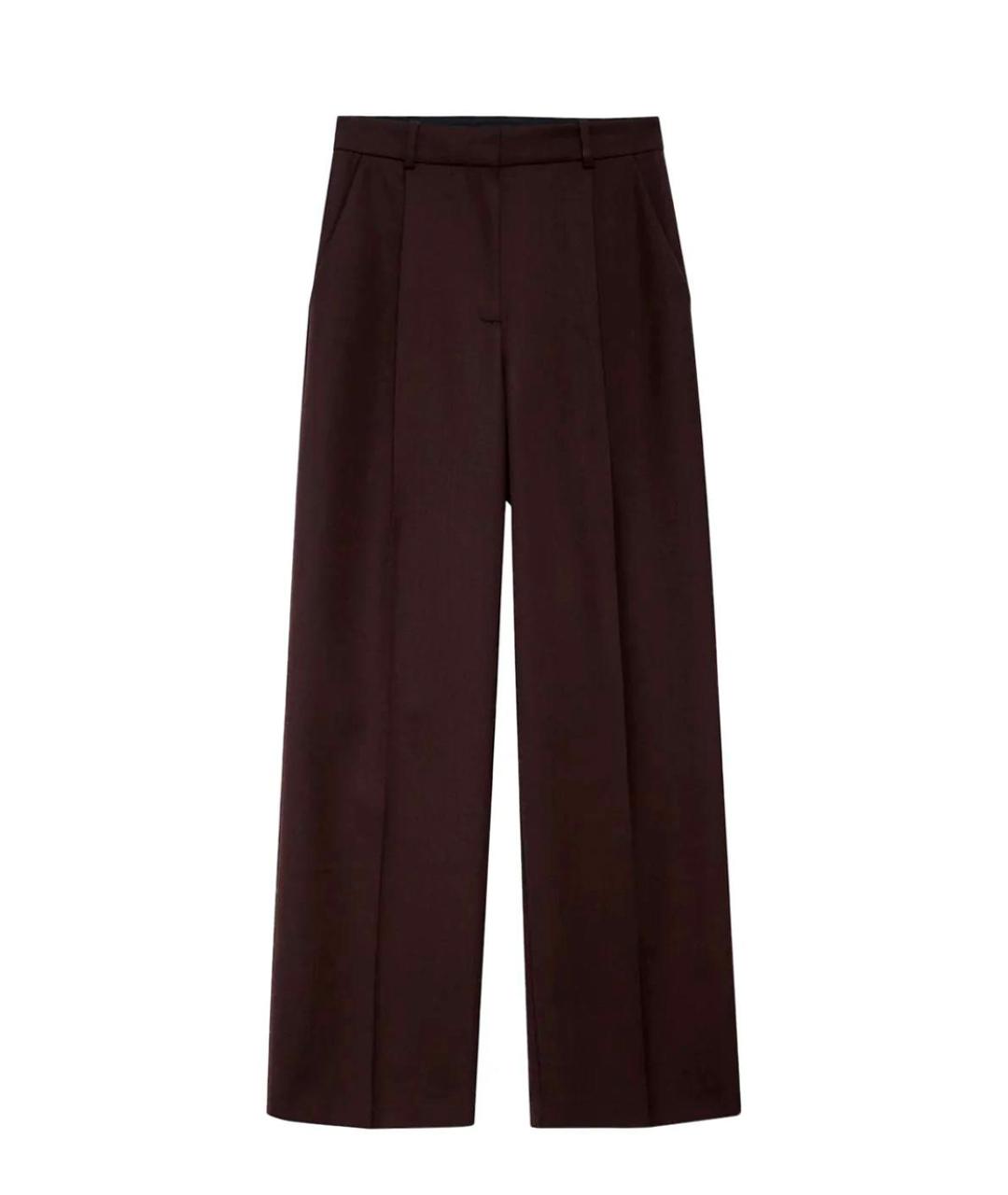 ANINE BING Коричневые прямые брюки, фото 1