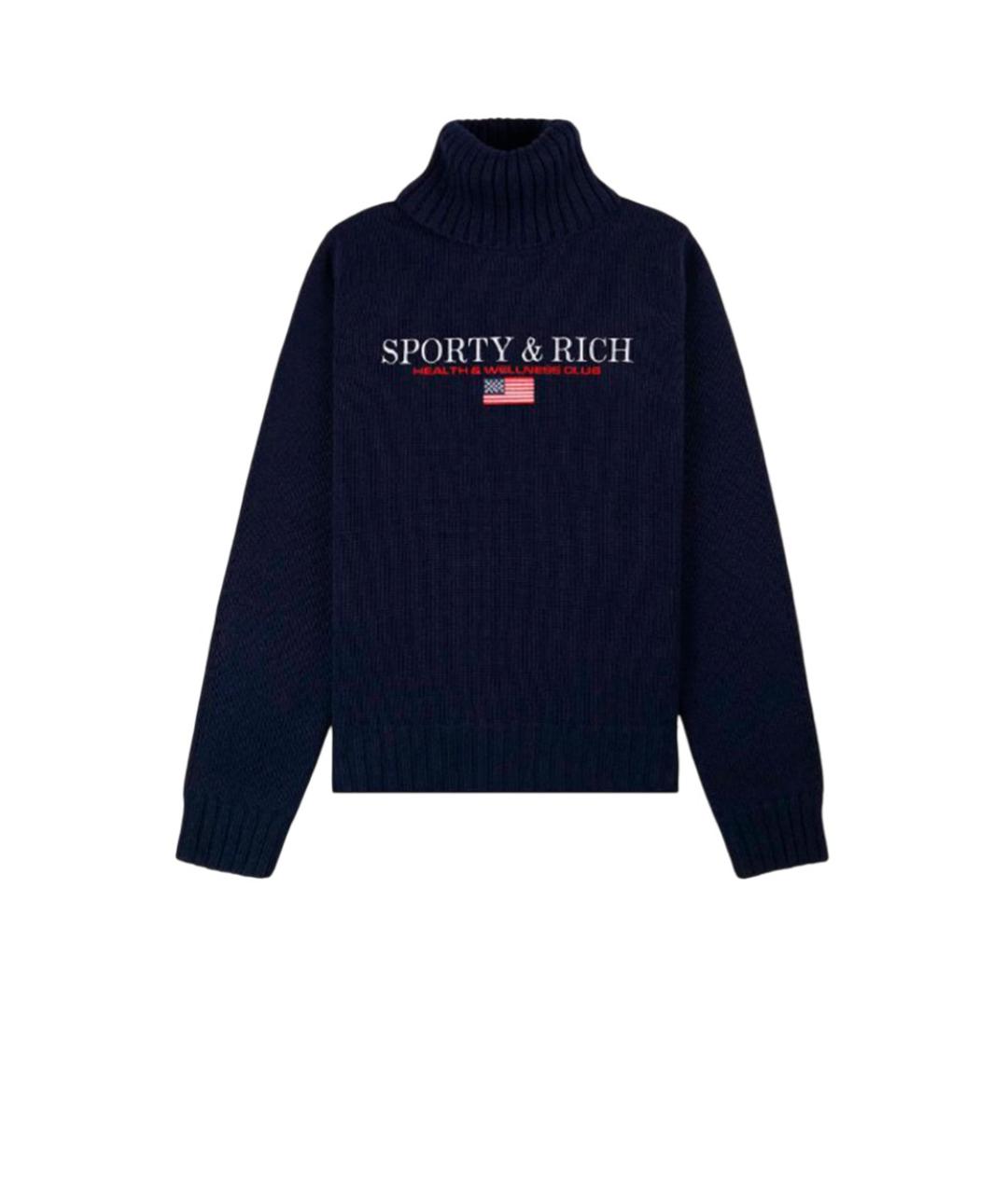 SPORTY AND RICH Синий джемпер / свитер, фото 1