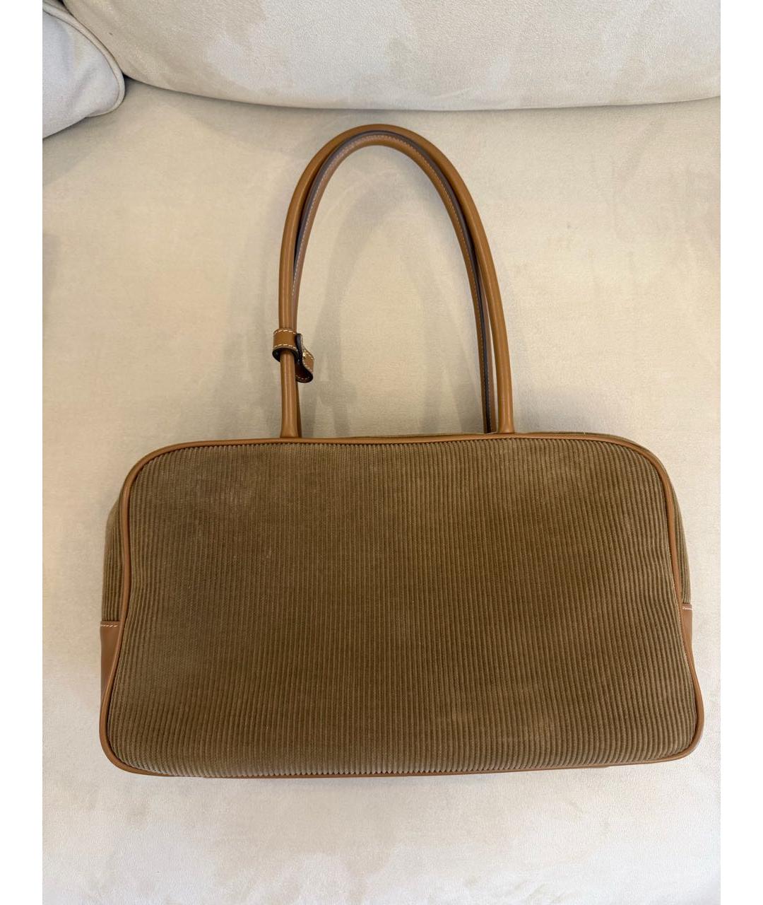 MIU MIU Бежевая сумка с короткими ручками, фото 3