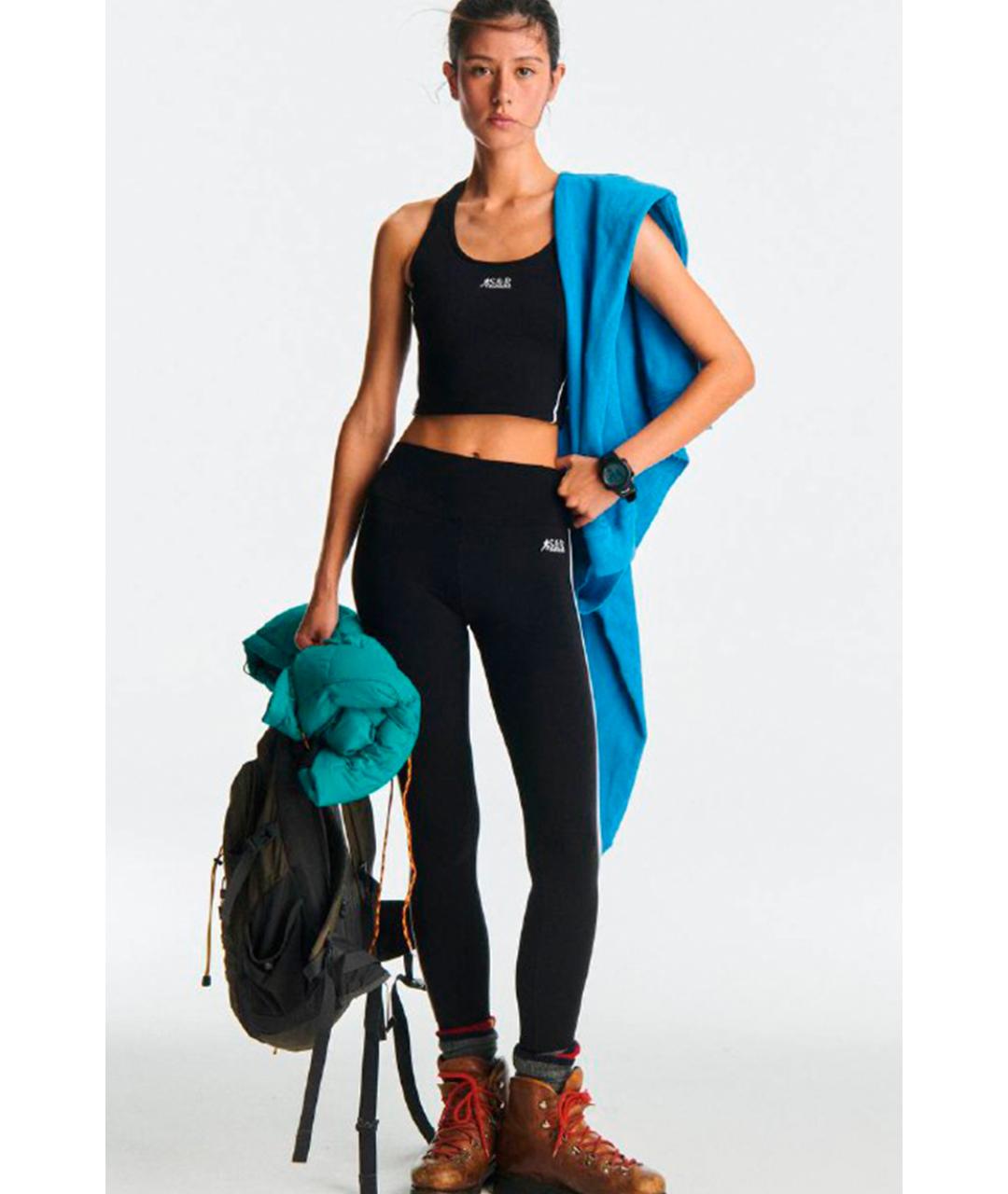 SPORTY AND RICH Черные брюки узкие, фото 2