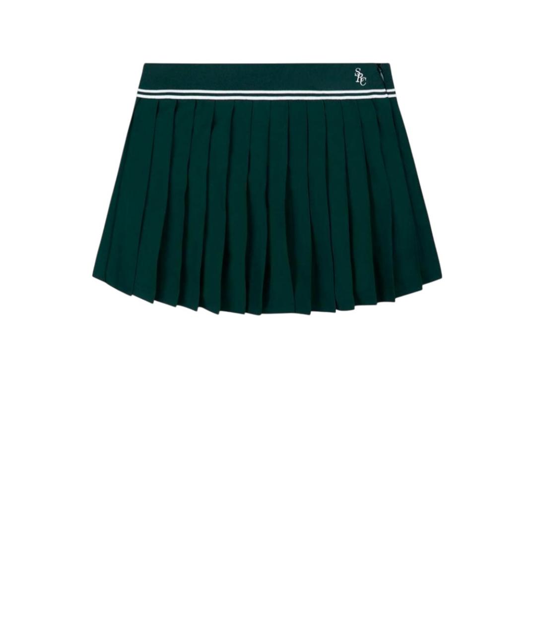 SPORTY AND RICH Зеленая юбка мини, фото 1