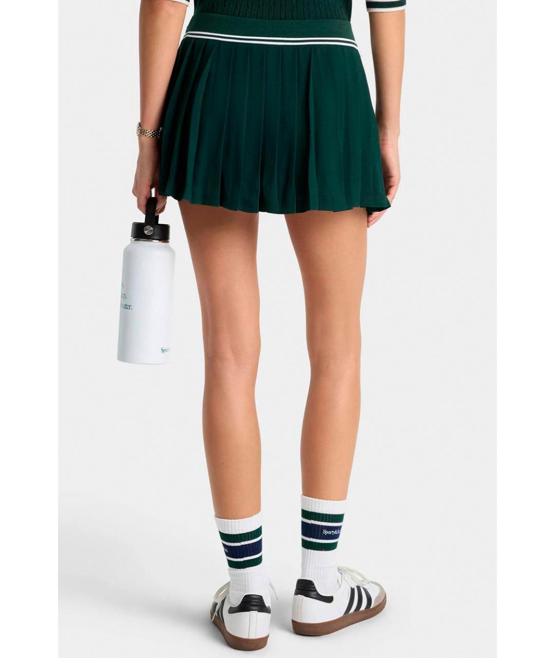 SPORTY AND RICH Зеленая юбка мини, фото 3