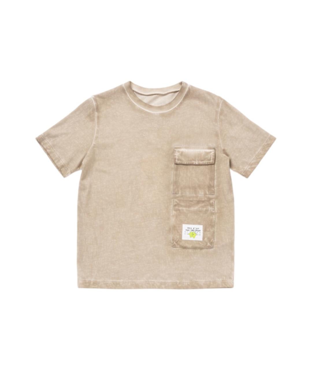 MAISON MARGIELA Бежевый детская футболка / топ, фото 3