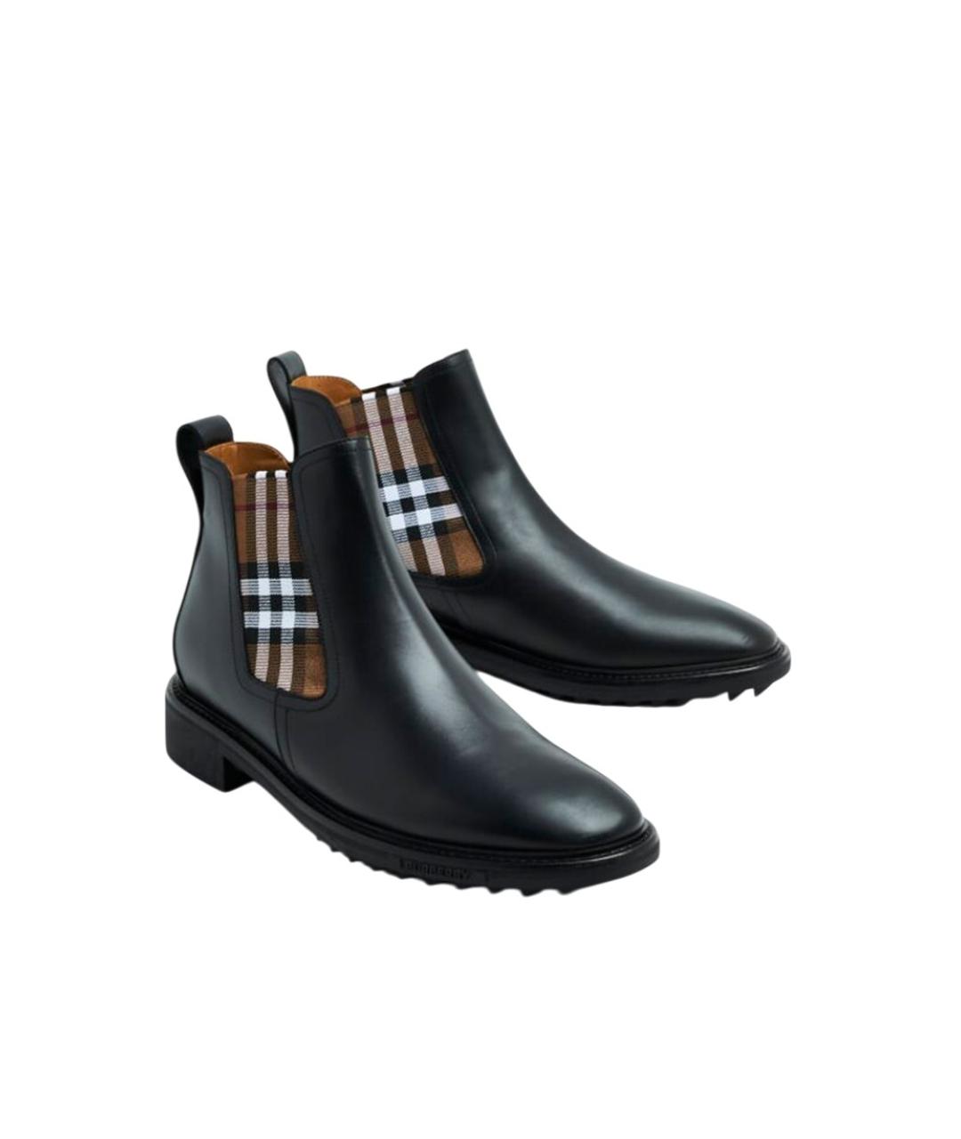 BURBERRY Черные высокие ботинки, фото 3